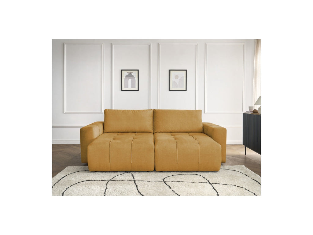 Arsene - Fixed Straight 4-Seater Sofa - Deep Seat - Velvet Fabric