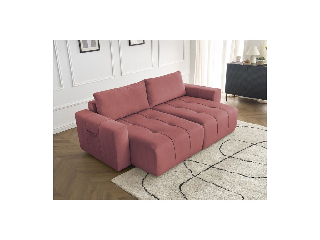 Arsene - Fixed Straight 4-Seater Sofa - Deep Seat - Velvet Fabric