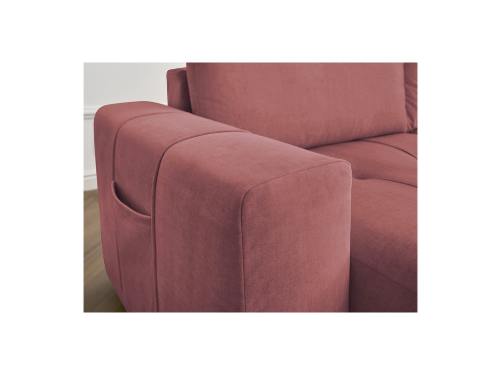 Arsene - Fixed Straight 4-Seater Sofa - Deep Seat - Velvet Fabric