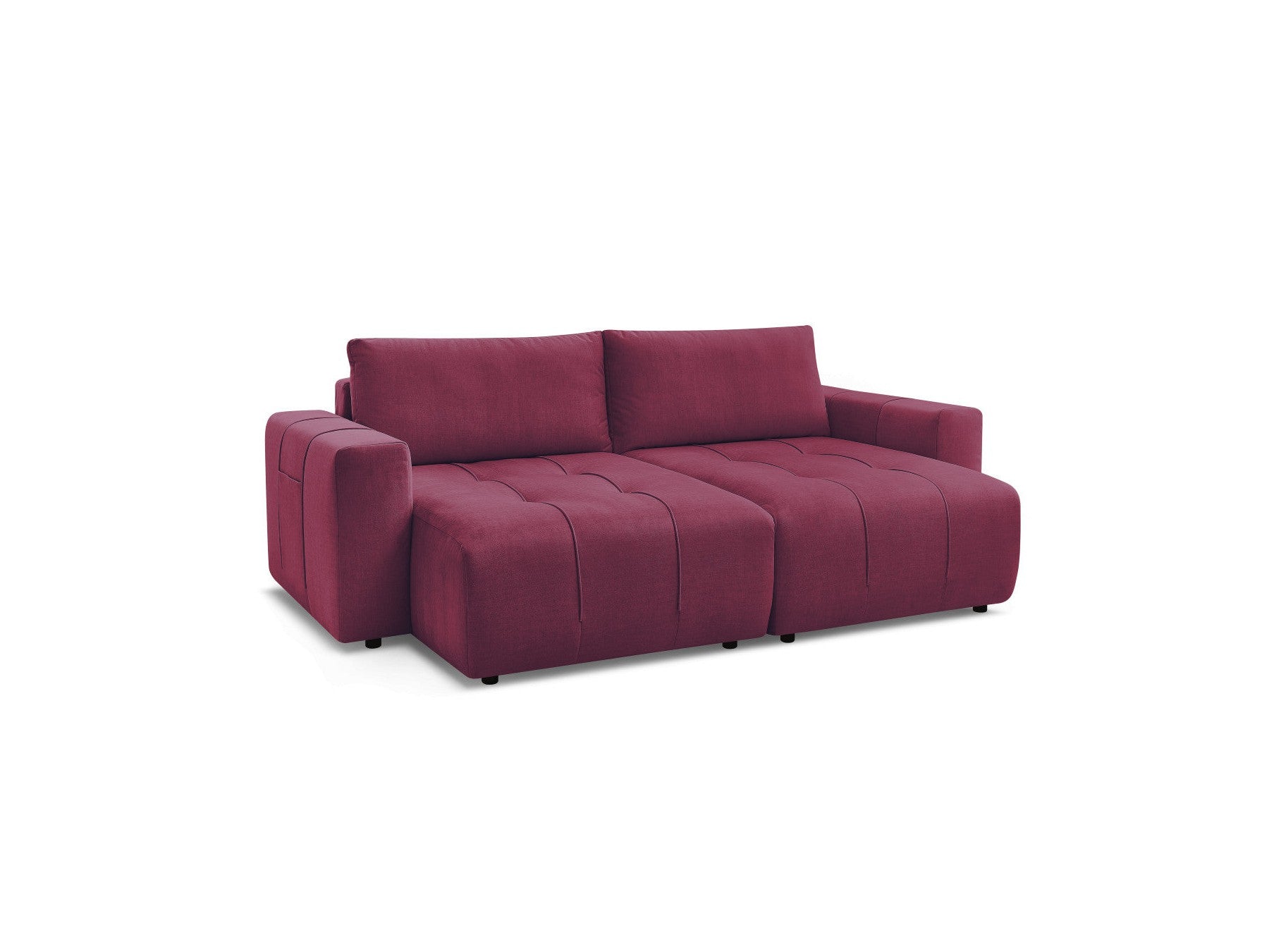 Arsene - Fixed Straight 4-Seater Sofa - Deep Seat - Velvet Fabric