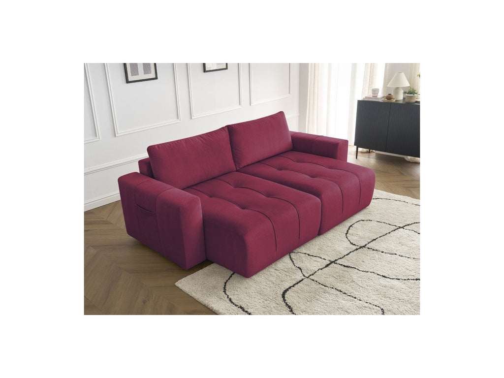 Arsene - Fixed Straight 4-Seater Sofa - Deep Seat - Velvet Fabric