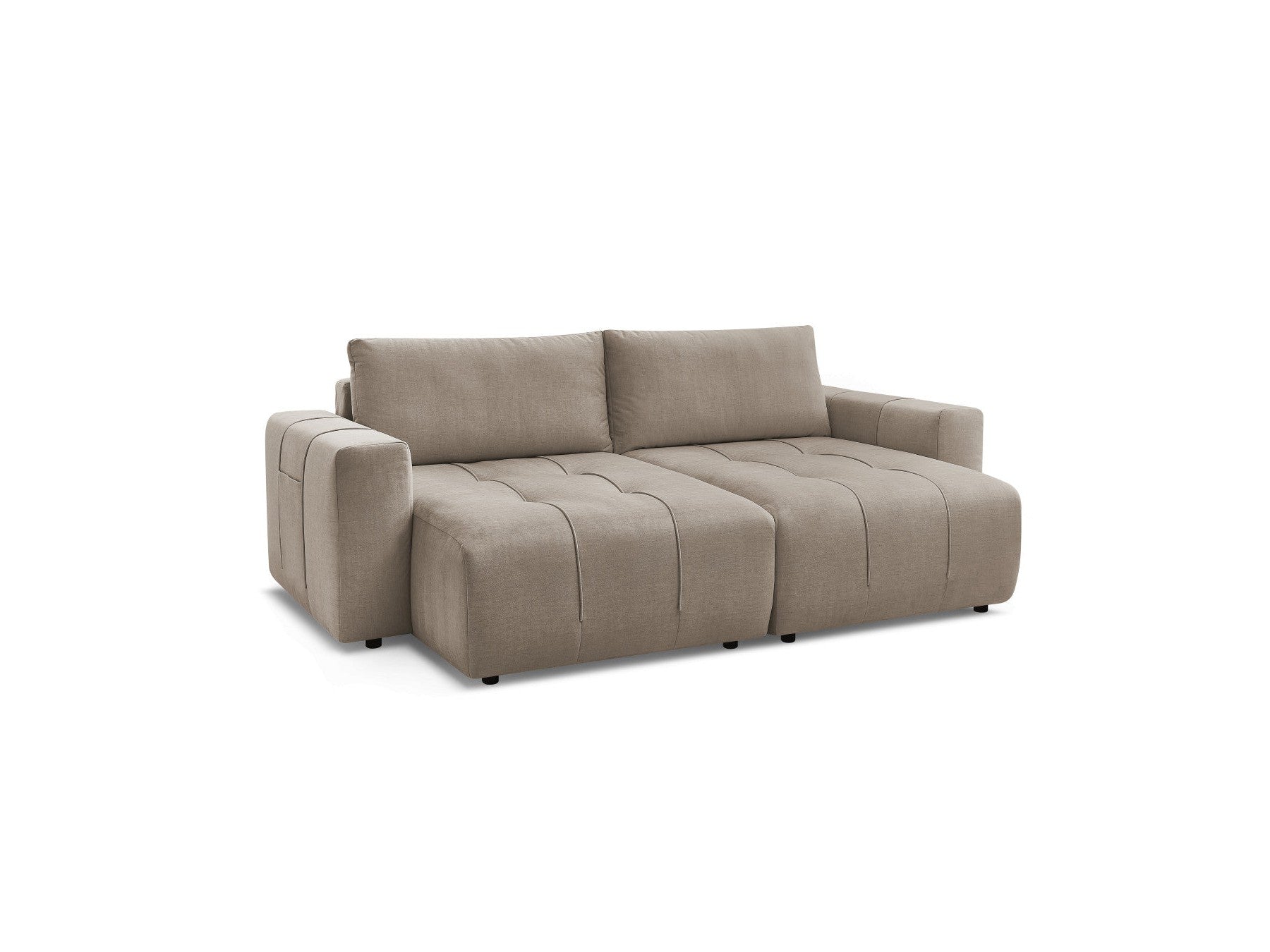 Arsene - Fixed Straight 4-Seater Sofa - Deep Seat - Velvet Fabric
