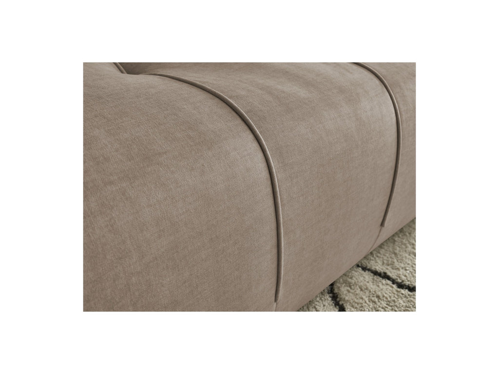 Arsene - Fixed Straight 4-Seater Sofa - Deep Seat - Velvet Fabric