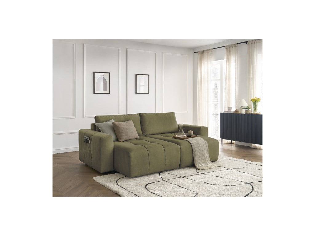 Arsene - Fixed Straight 4-Seater Sofa - Deep Seat - Velvet Fabric