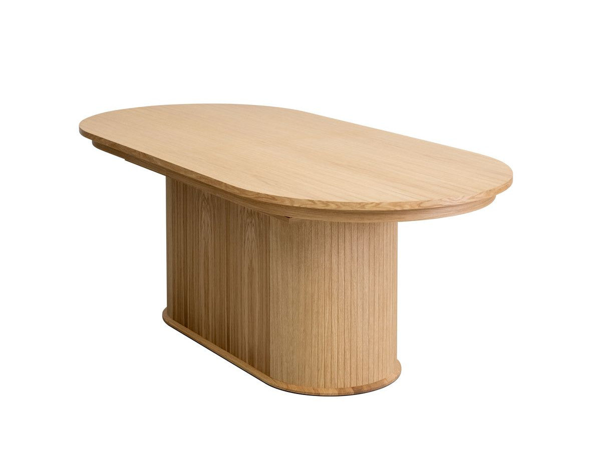 Malmousque - Table À Manger Extensible 210 À 270 Cm Placage Chêne Massif
