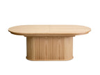 Malmousque - Table À Manger Extensible 210 À 270 Cm Placage Chêne Massif