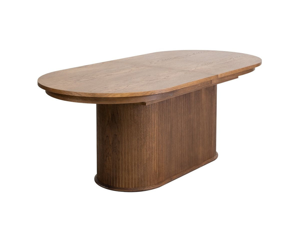 Malmousque - Table À Manger Extensible 210 À 270 Cm Placage Chêne Massif