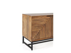 Naomie - Mueble de TV 4 puertas 160 cm de madera maciza de acacia