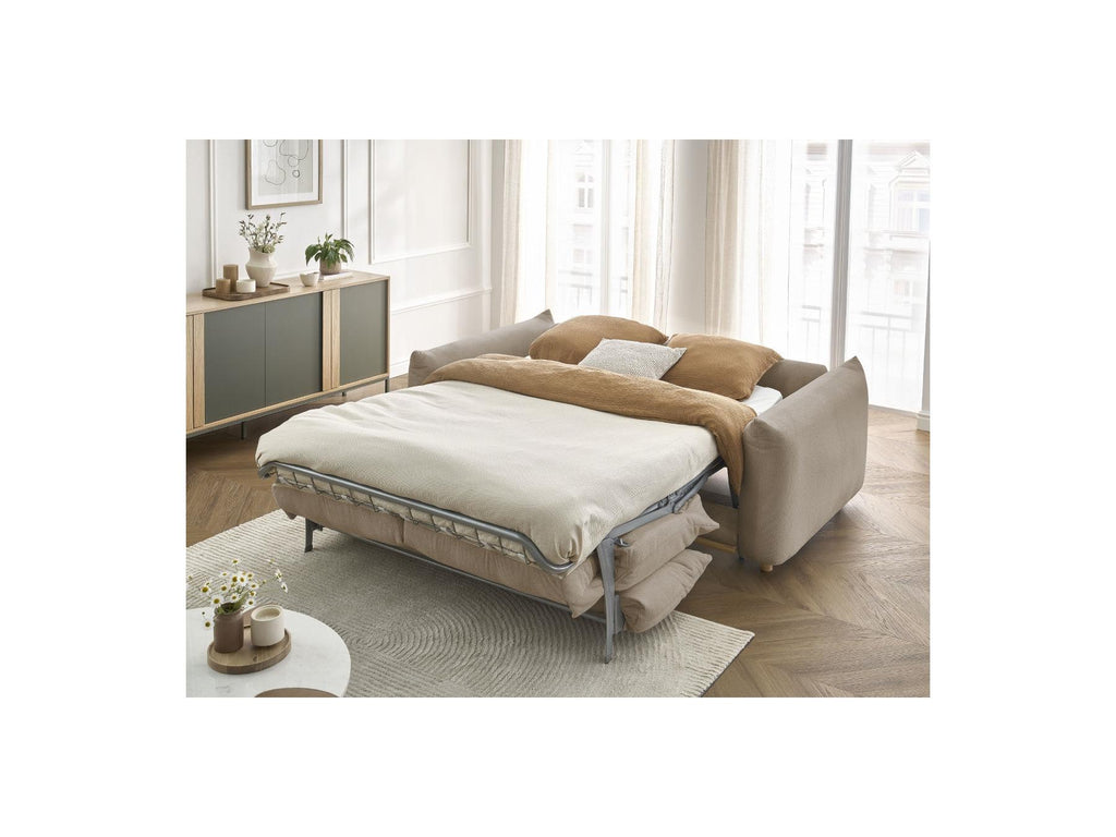 Ernest - Straight Sofa Bed with Express Opening - Smooth Fabric - 140X190