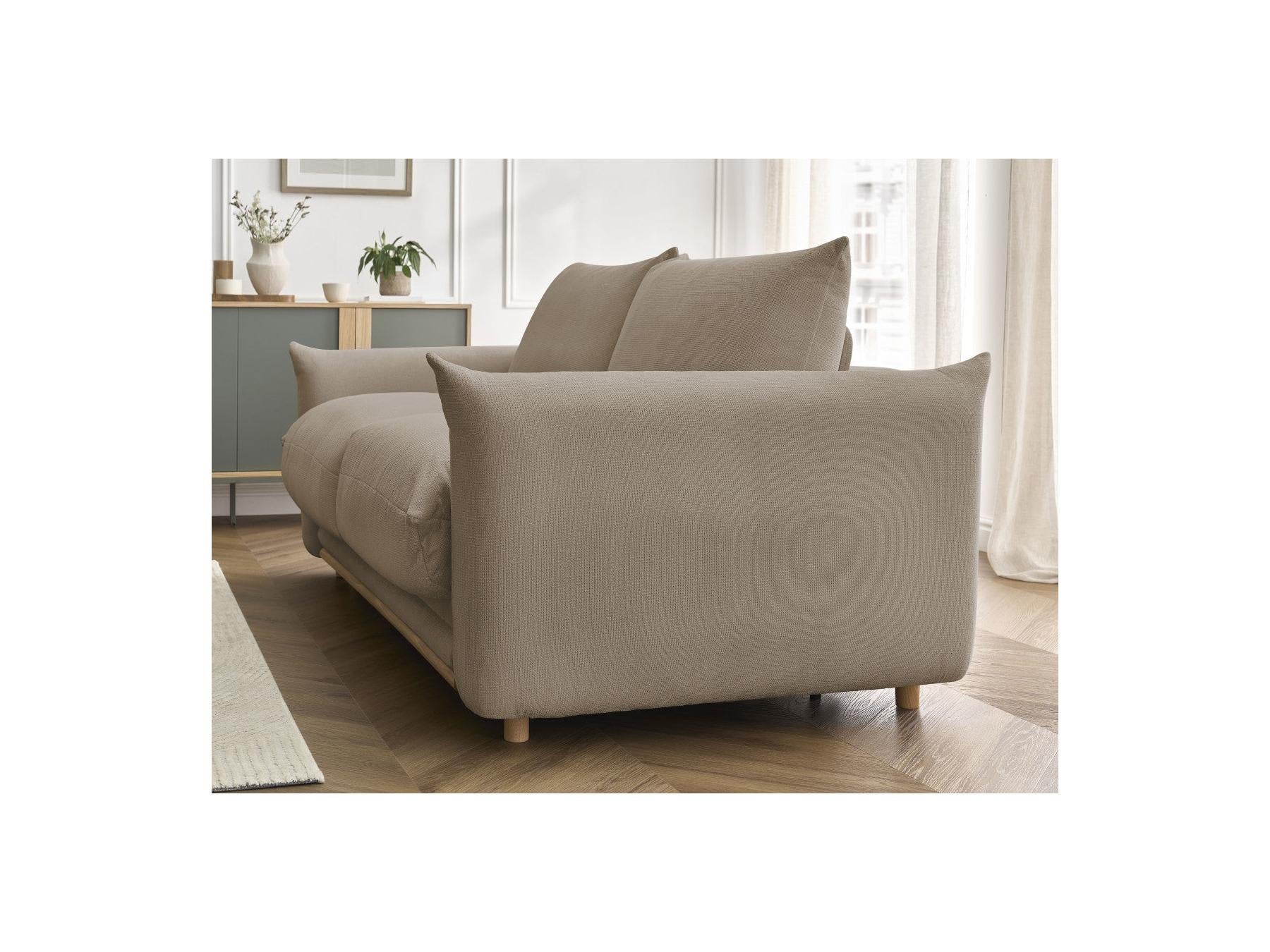 Ernest - Straight Sofa Bed with Express Opening - Smooth Fabric - 140X190