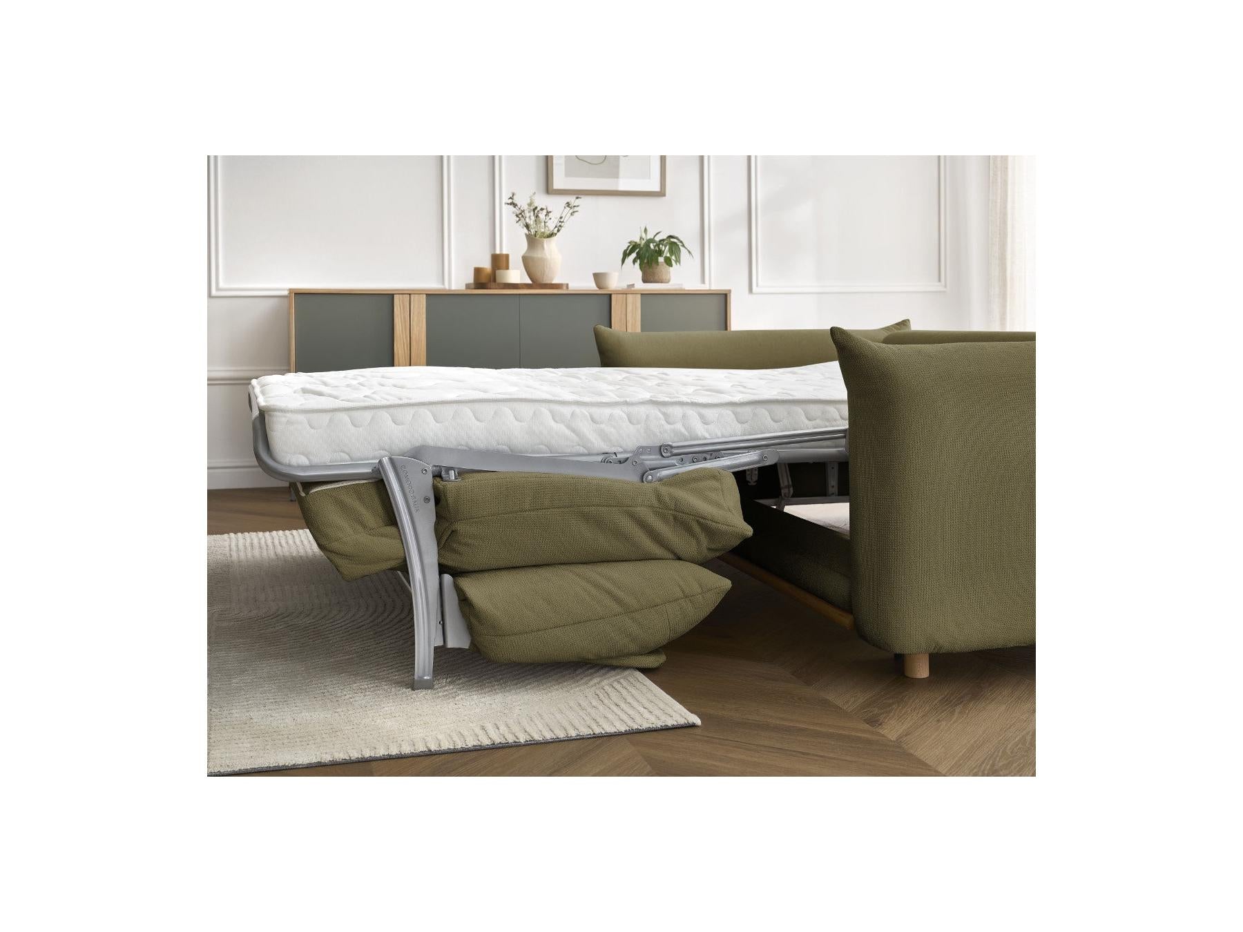 Ernest - Straight Sofa Bed with Express Opening - Smooth Fabric - 140X190