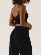 Top Drop Black Glitter Noir