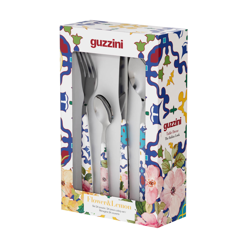 Flower&Lemon - 24-Piece Cutlery Set