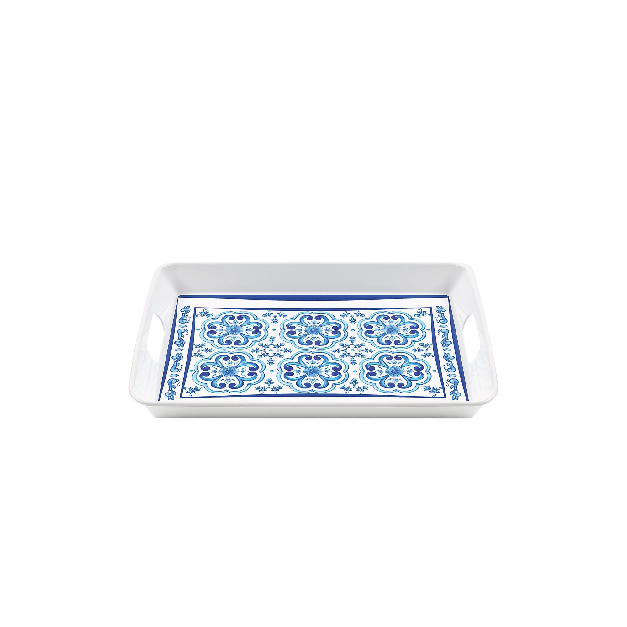 Blues - Rectangular Tray with Handles