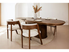 Malmousque - Ensemble Avec Table À Manger Extensible 210 À 270 Cm + 6 Chaises Bastide Placage Chêne Massif