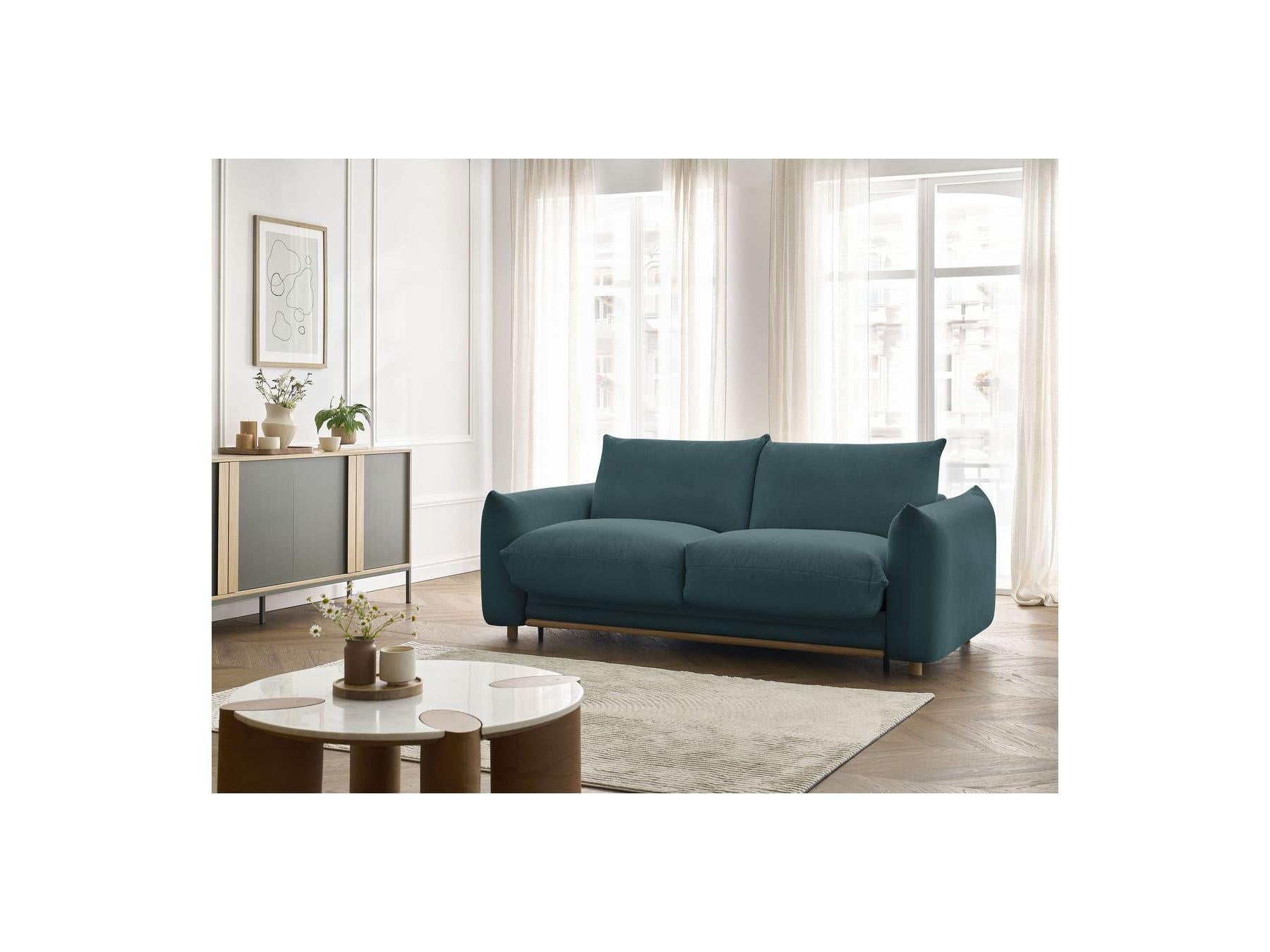Ernest - Straight Sofa Bed with Express Opening - Smooth Fabric - 140X190