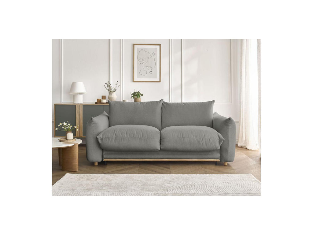 Ernest - Straight Sofa Bed with Express Opening - Smooth Fabric - 140X190