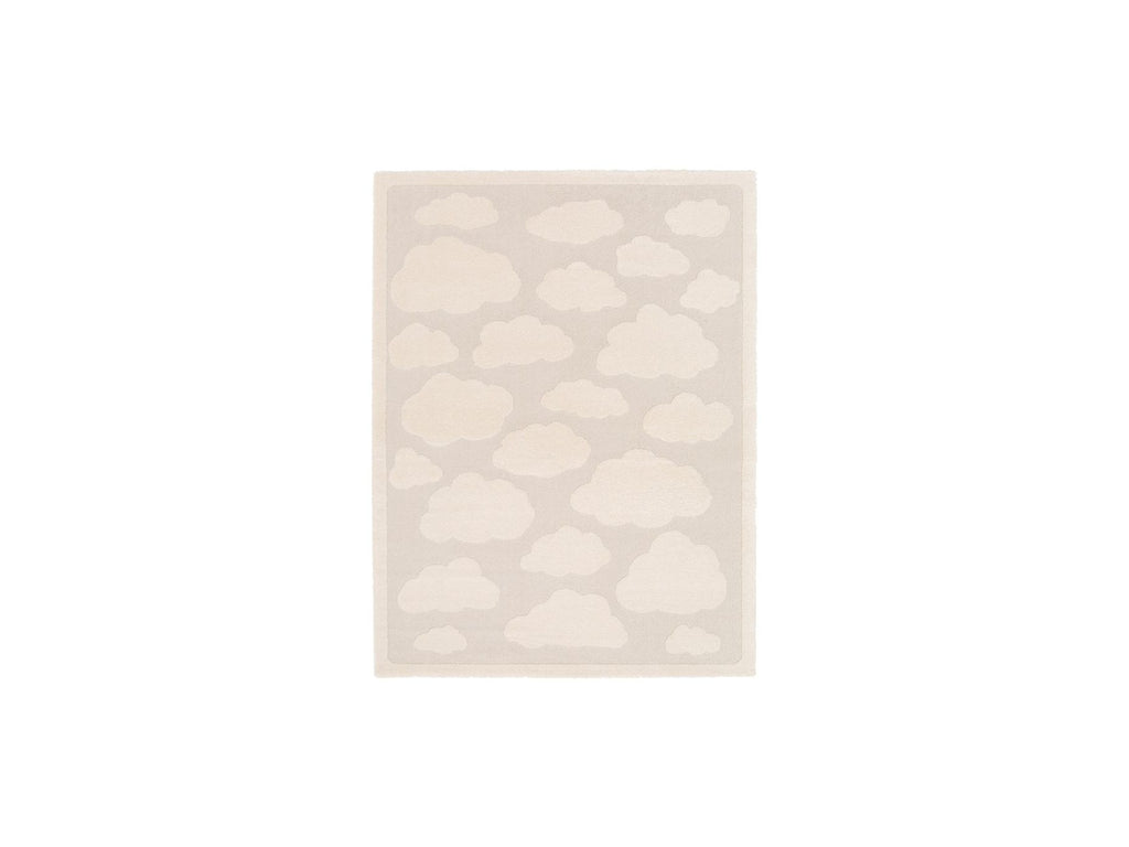 Mapa - Alfombra de pelo corto - Motivo nube - Beige