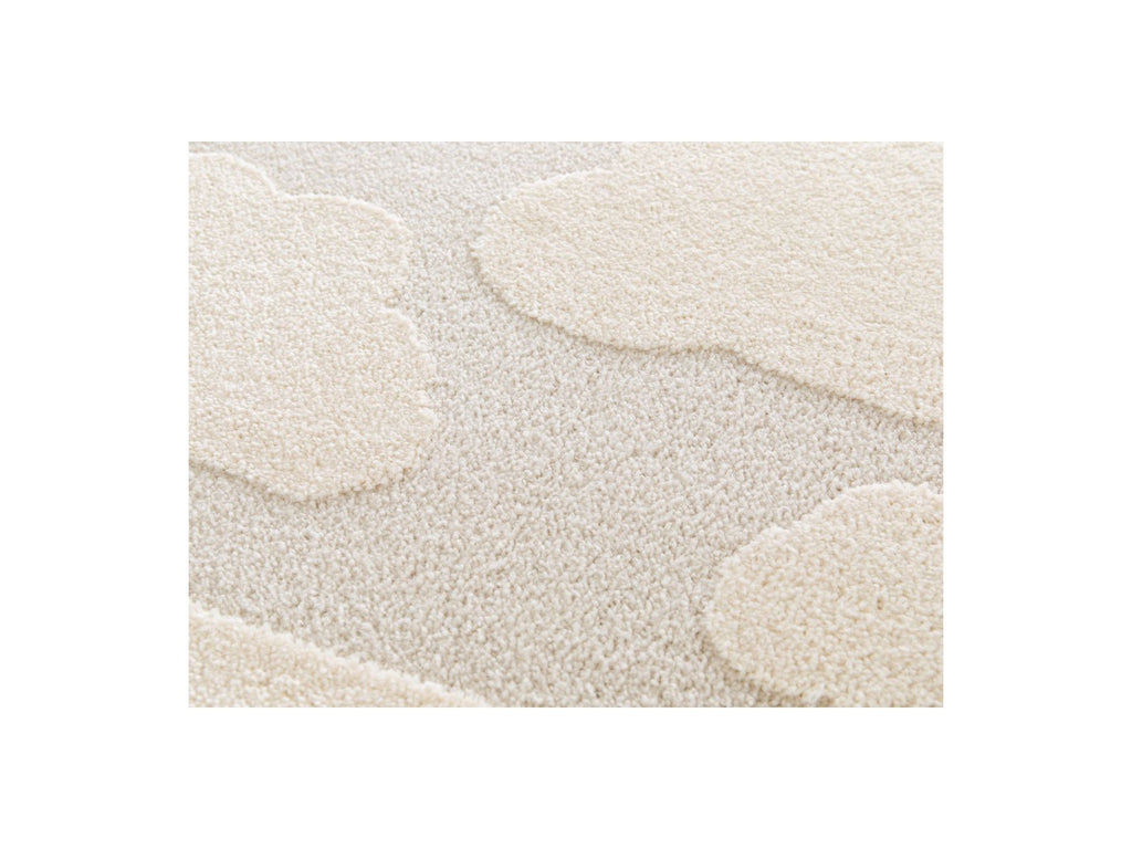 Mapa - Alfombra de pelo corto - Motivo nube - Beige