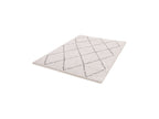 Renaud - Tapis Poils Longs - Motif Graphique - Beige