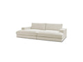 Fixed Straight 4-Seater Compact Sofa Deep Seat - Leonard - Corduroy