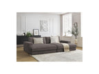 Fixed Straight 4-Seater Compact Sofa Deep Seat - Leonard - Corduroy