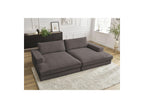 Fixed Straight 4-Seater Compact Sofa Deep Seat - Leonard - Corduroy