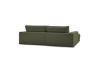Fixed Straight 4-Seater Compact Sofa Deep Seat - Leonard - Corduroy