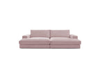 Fixed Straight 4-Seater Compact Sofa Deep Seat - Leonard - Corduroy