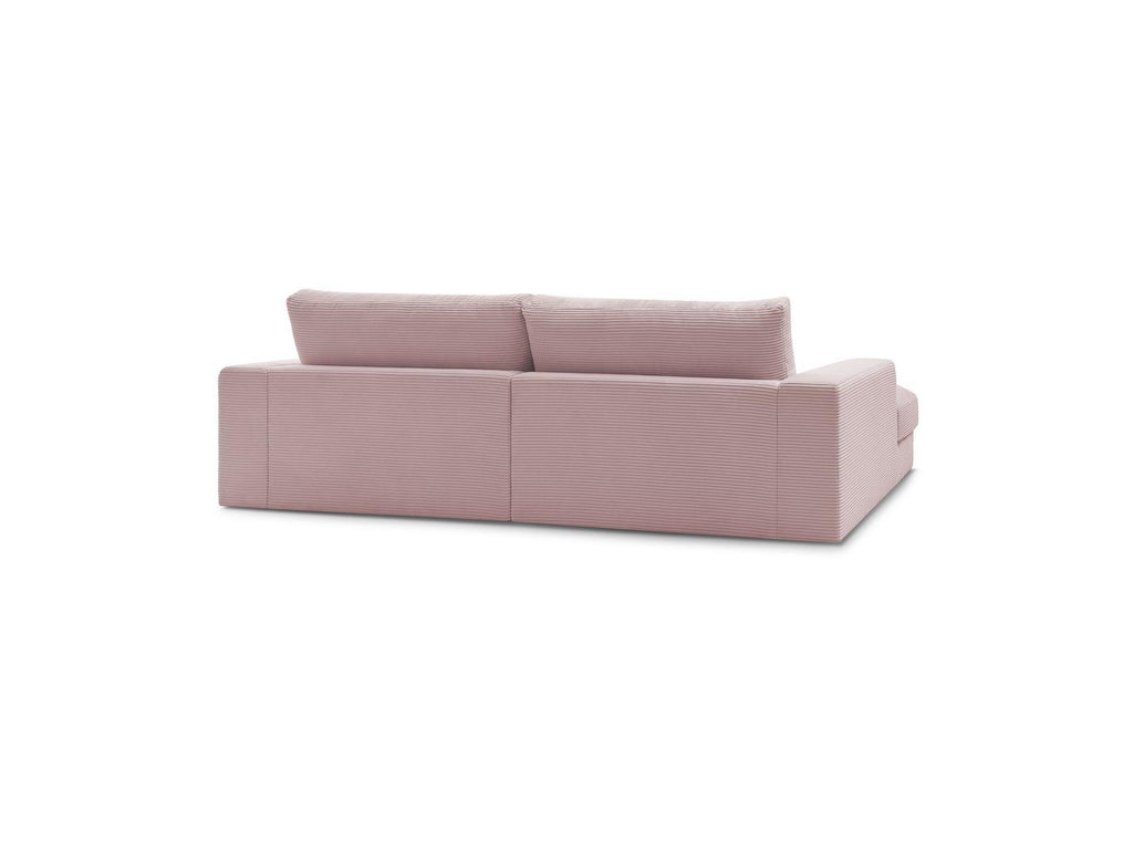 Fixed Straight 4-Seater Compact Sofa Deep Seat - Leonard - Corduroy