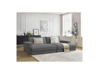 Fixed Straight 4-Seater Compact Sofa Deep Seat - Leonard - Corduroy