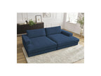 Fixed Straight 4-Seater Compact Sofa Deep Seat - Leonard - Corduroy