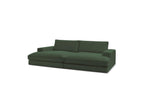 Fixed Straight 4-Seater Compact Sofa Deep Seat - Leonard - Corduroy
