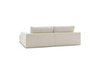 Leonard - Canapé D'Angle Fixe Compact - Velours Côtelé - Angle Gauche