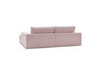 Leonard - Canapé D'Angle Fixe Compact - Velours Côtelé - Angle Gauche