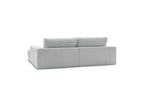 Leonard - Canapé D'Angle Fixe Compact - Velours Côtelé - Angle Gauche