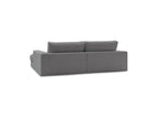 Leonard - Canapé D'Angle Fixe Compact - Velours Côtelé - Angle Gauche