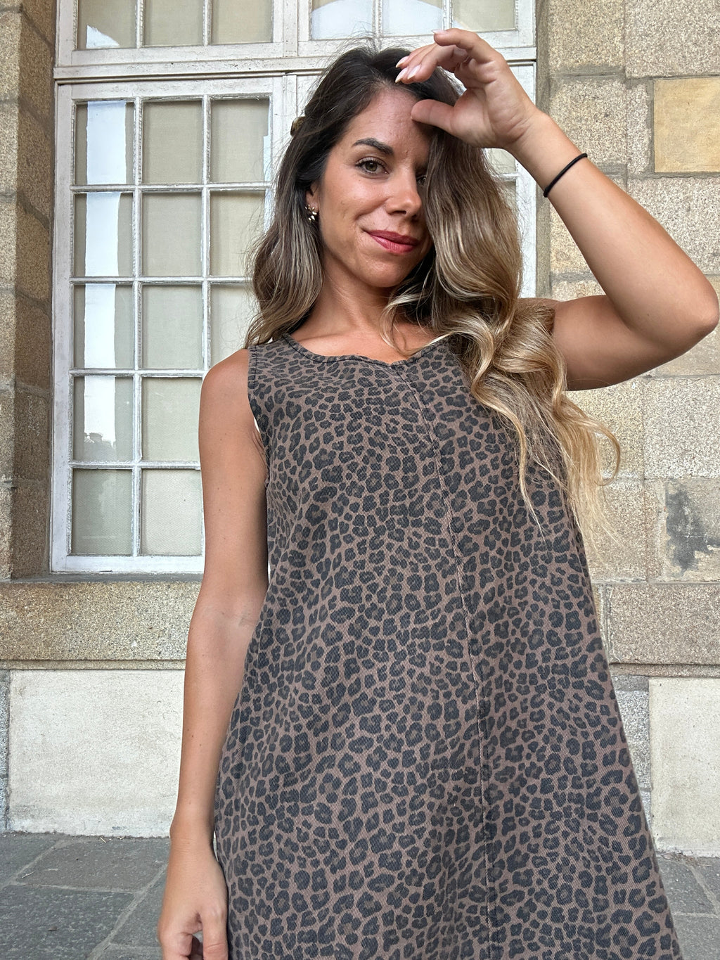 Léa leopard print dress