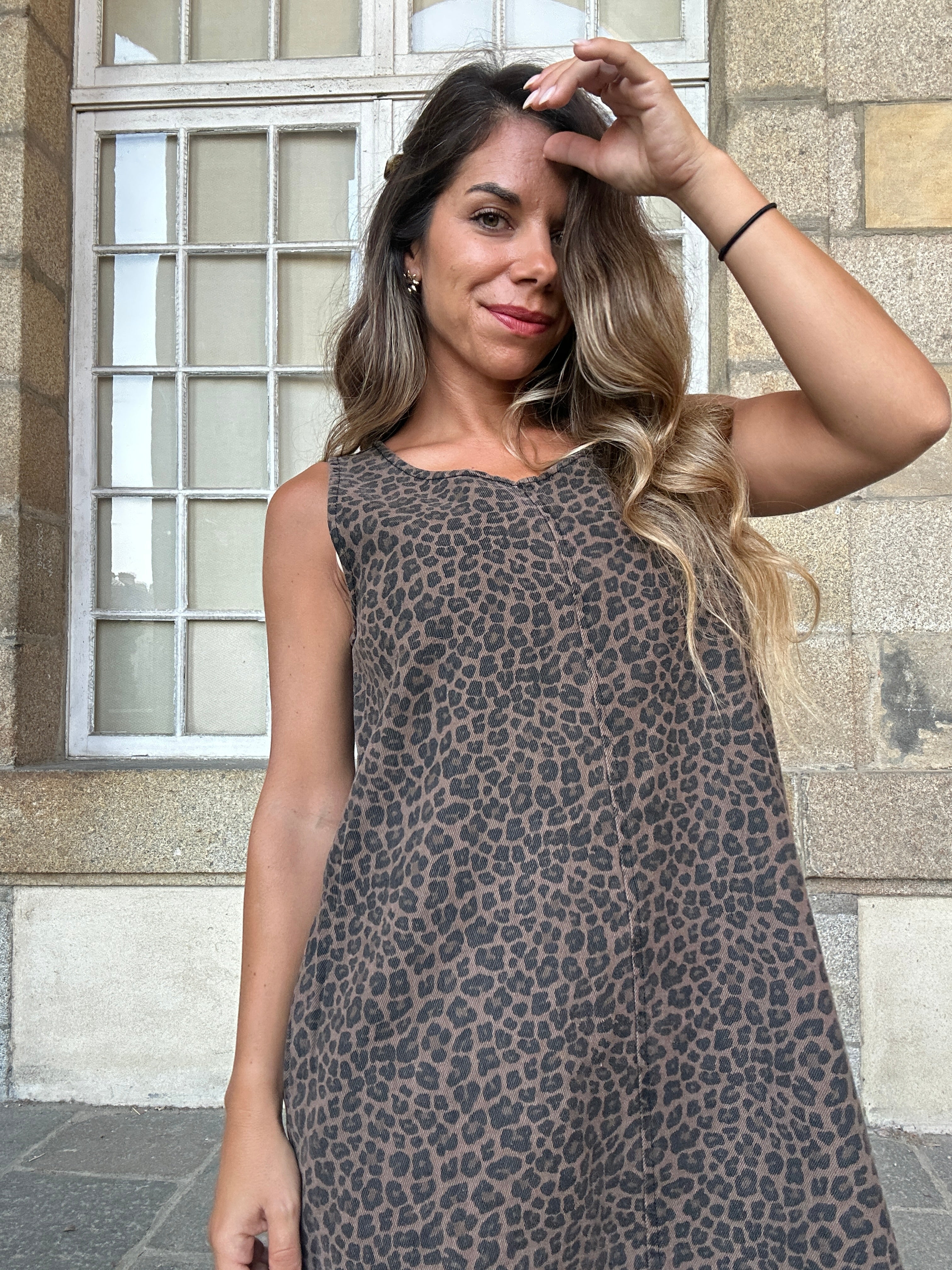 Léa leopard print dress