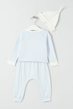 Pyjama 3 Pièces - Bleu Et Blanc - Bébé Garçon