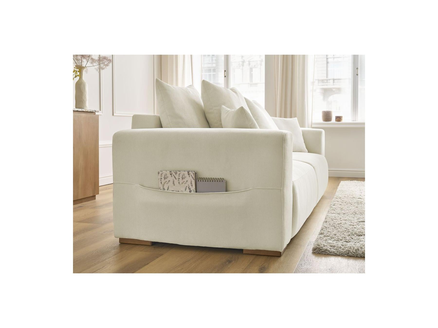 Sidonie - Straight Convertible Sofa - Corduroy