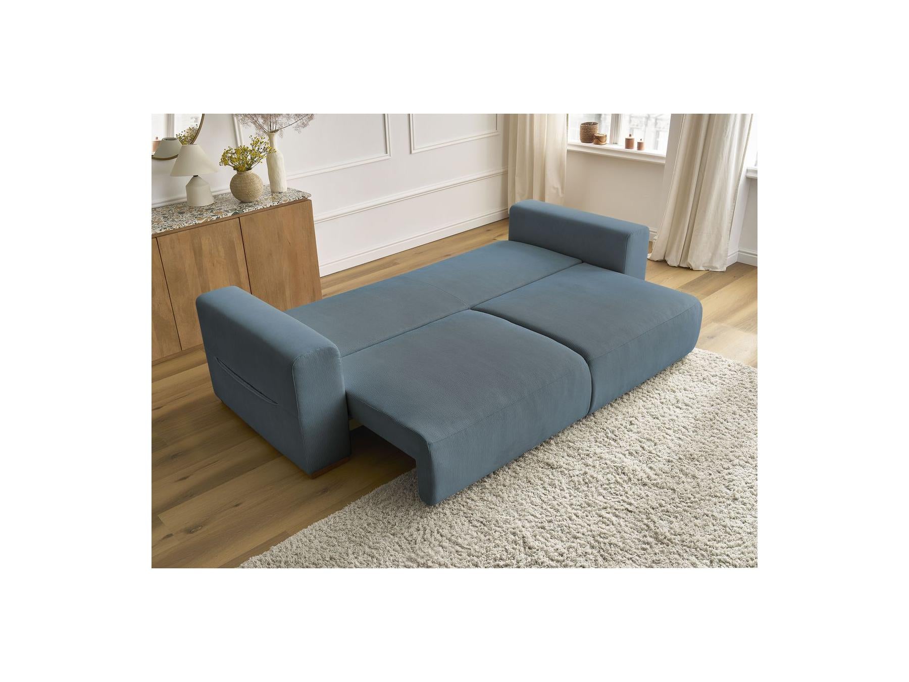 Sidonie - Straight Convertible Sofa - Corduroy