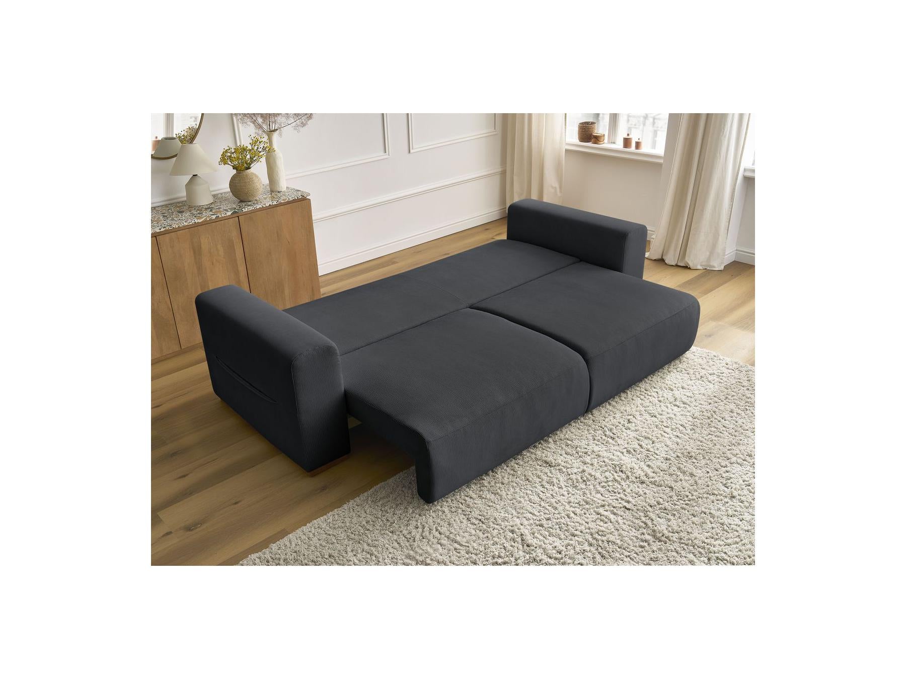 Sidonie - Straight Convertible Sofa - Corduroy
