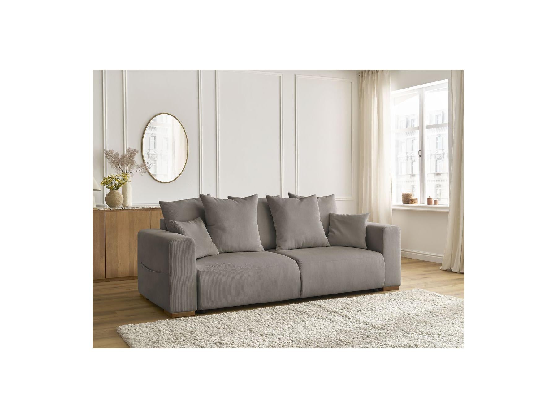 Sidonie - Straight Convertible Sofa - Corduroy