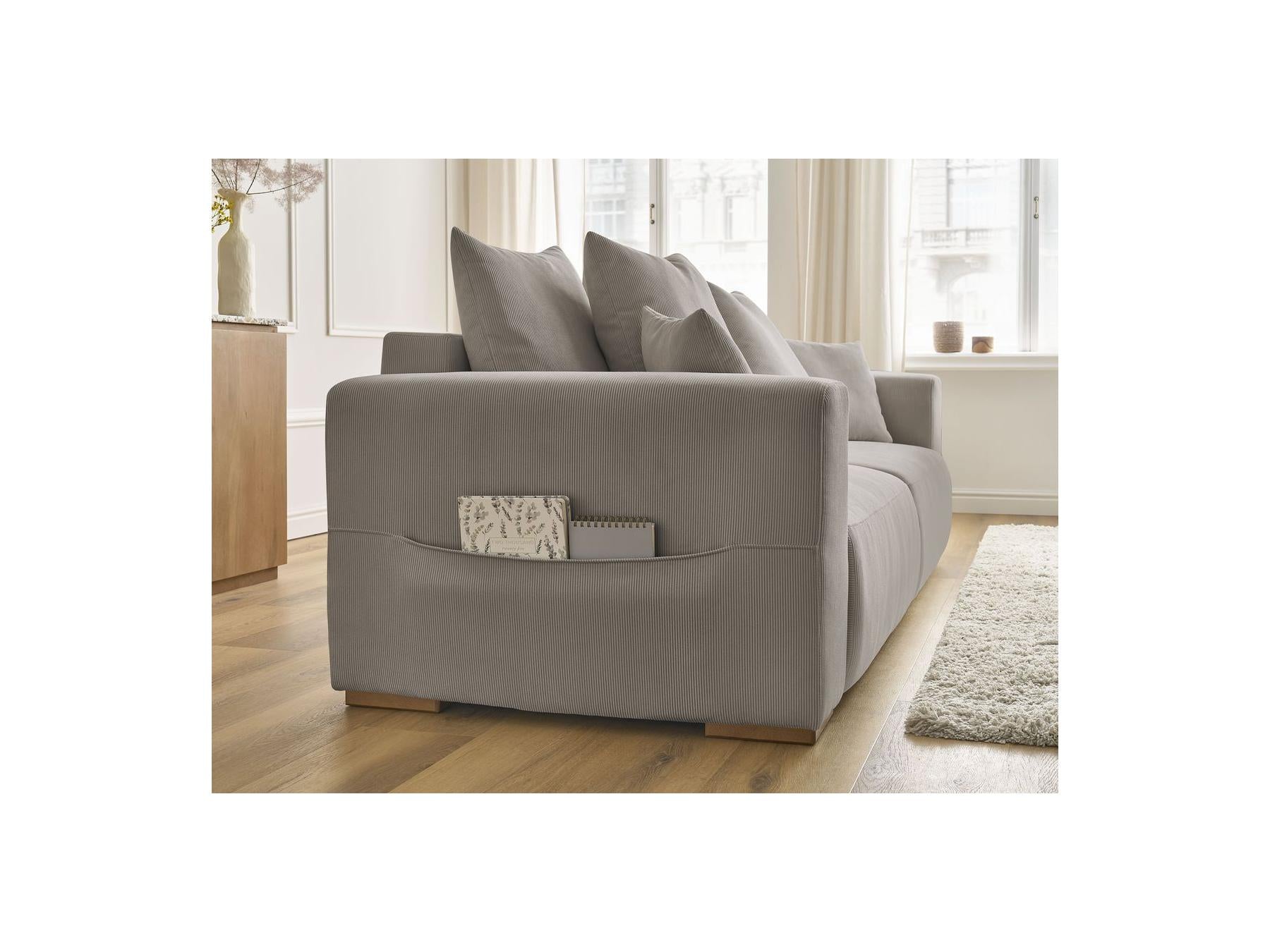 Sidonie - Straight Convertible Sofa - Corduroy