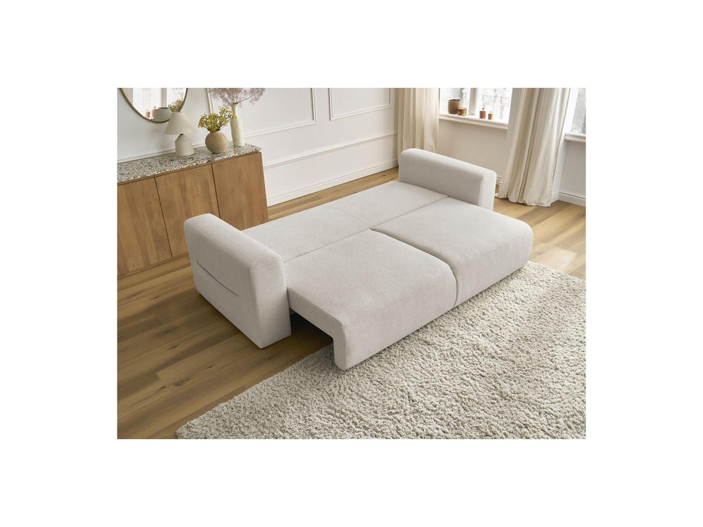 Sidonie - Canapé Droit Convertible - Tissu Chiné
