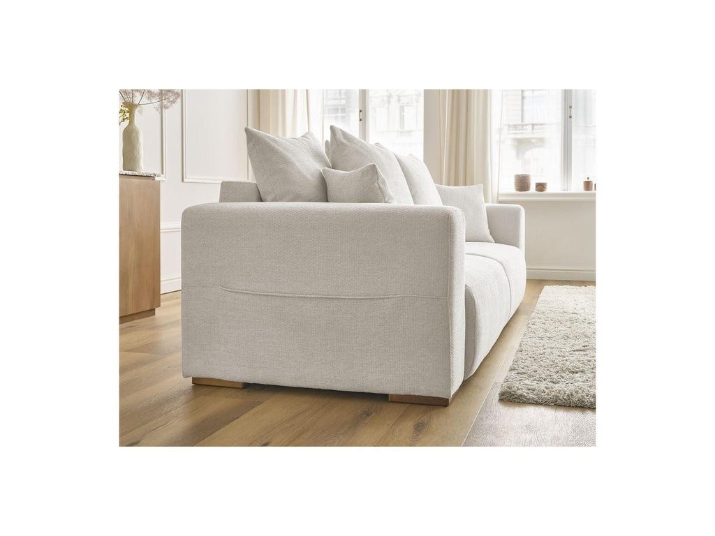 Sidonie - Canapé Droit Convertible - Tissu Chiné