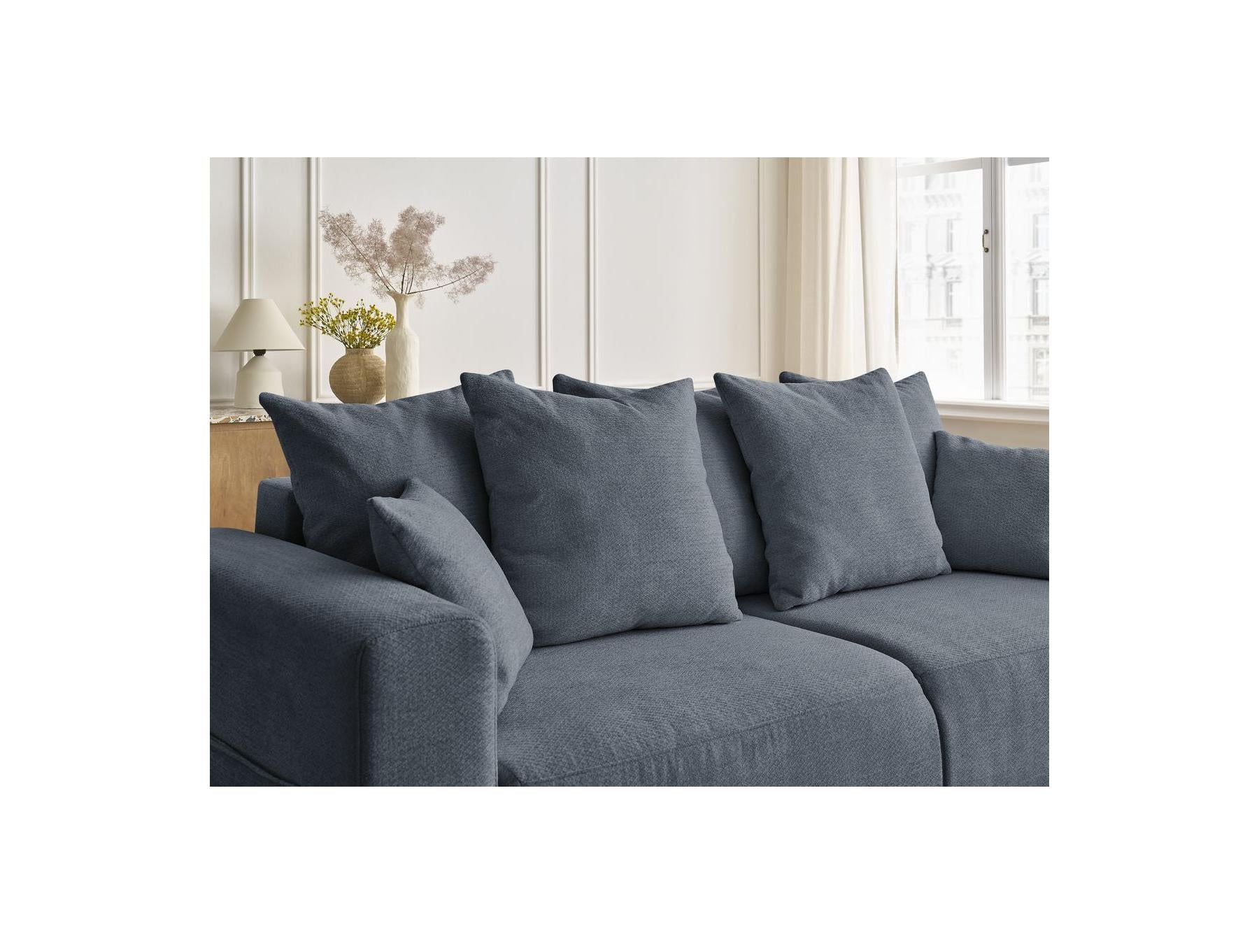 Sidonie - Canapé Droit Convertible - Tissu Chiné