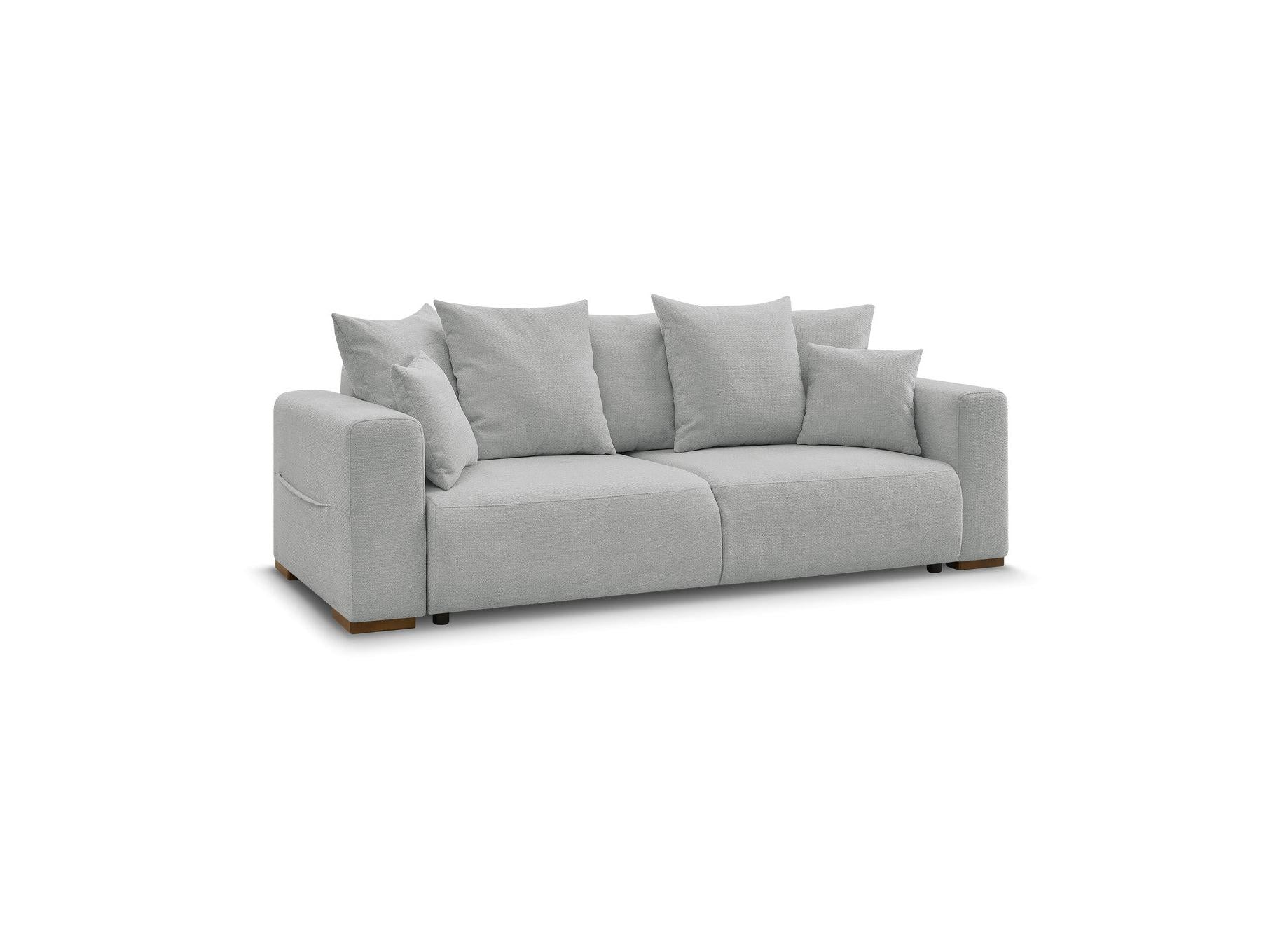 Sidonie - Canapé Droit Convertible - Tissu Chiné