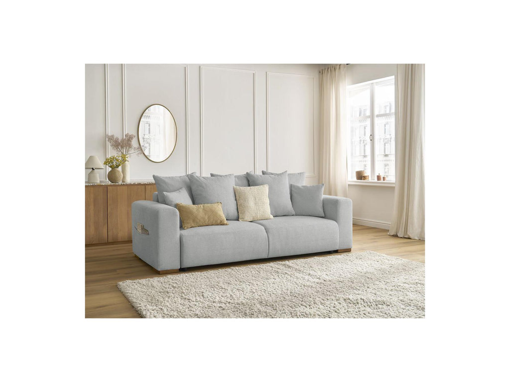 Sidonie - Canapé Droit Convertible - Tissu Chiné
